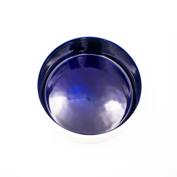 Blue/Cream Ceramic Bowl by Trixie