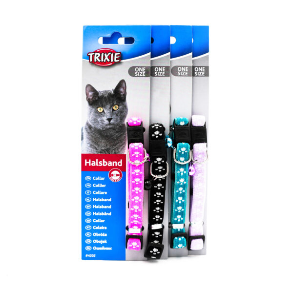 Cat Collar, Elastic, Paw Motif by Trixie