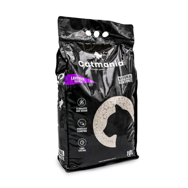 Premium White Cat Litter, Lavender Scented by Catmania