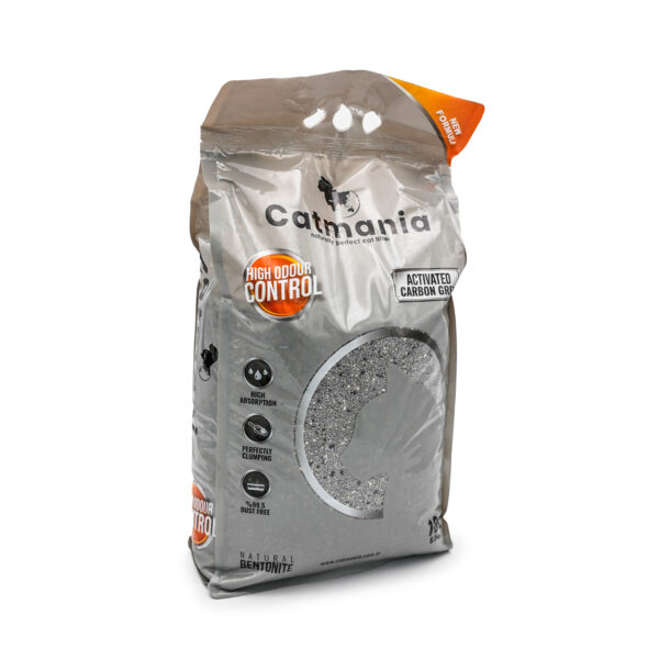 Premium White Cat Litter with Activated Carbon Grey