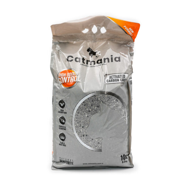 Premium White Cat Litter with Activated Carbon Grey