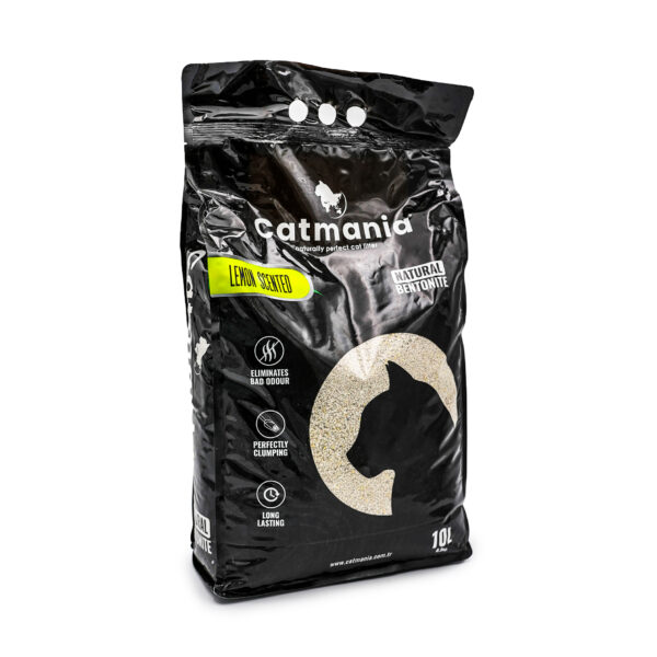 Premium White Cat Litter, Lemon Scented by Catmania