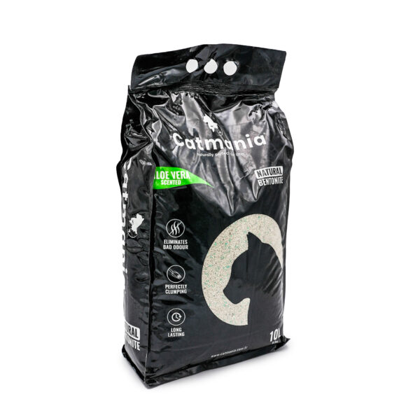 Premium White Cat Litter, Aloe Vera Scented by Catmania