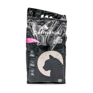 Premium White Cat Litter, Baby Powder Scented by Catmania