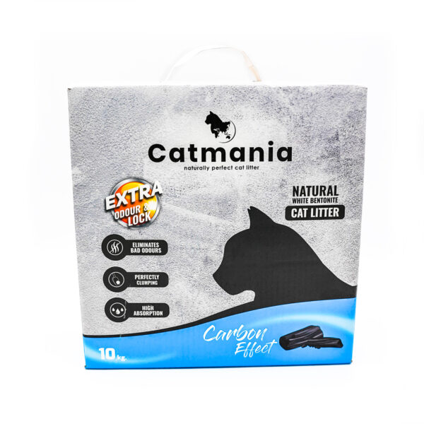 Premium White Cat Litter, Carbon Effect by Catmania