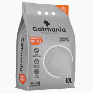 Premium White Cat Litter with Activated Carbon Grey
