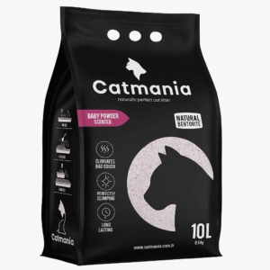 Premium White Cat Litter, Baby Powder Scented by Catmania