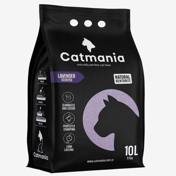 Premium White Cat Litter, Lavender Scented by Catmania