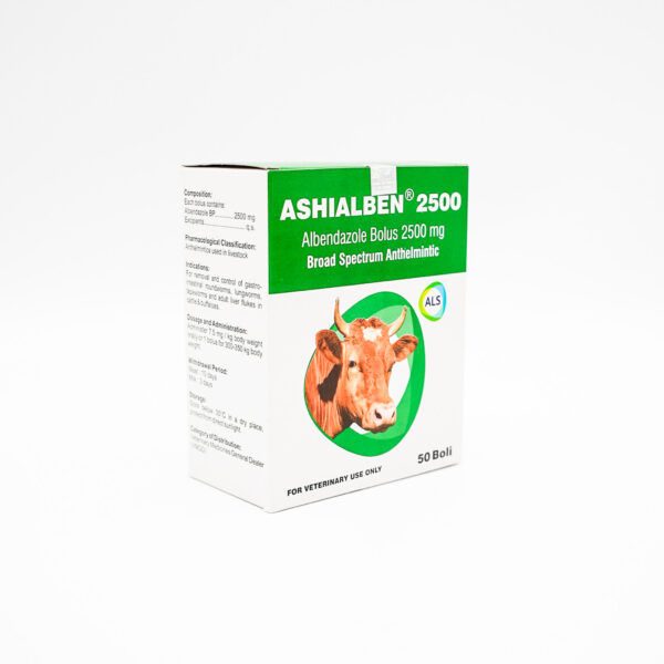 Ashialben 2500 mg Albendazole Bolus by ASL