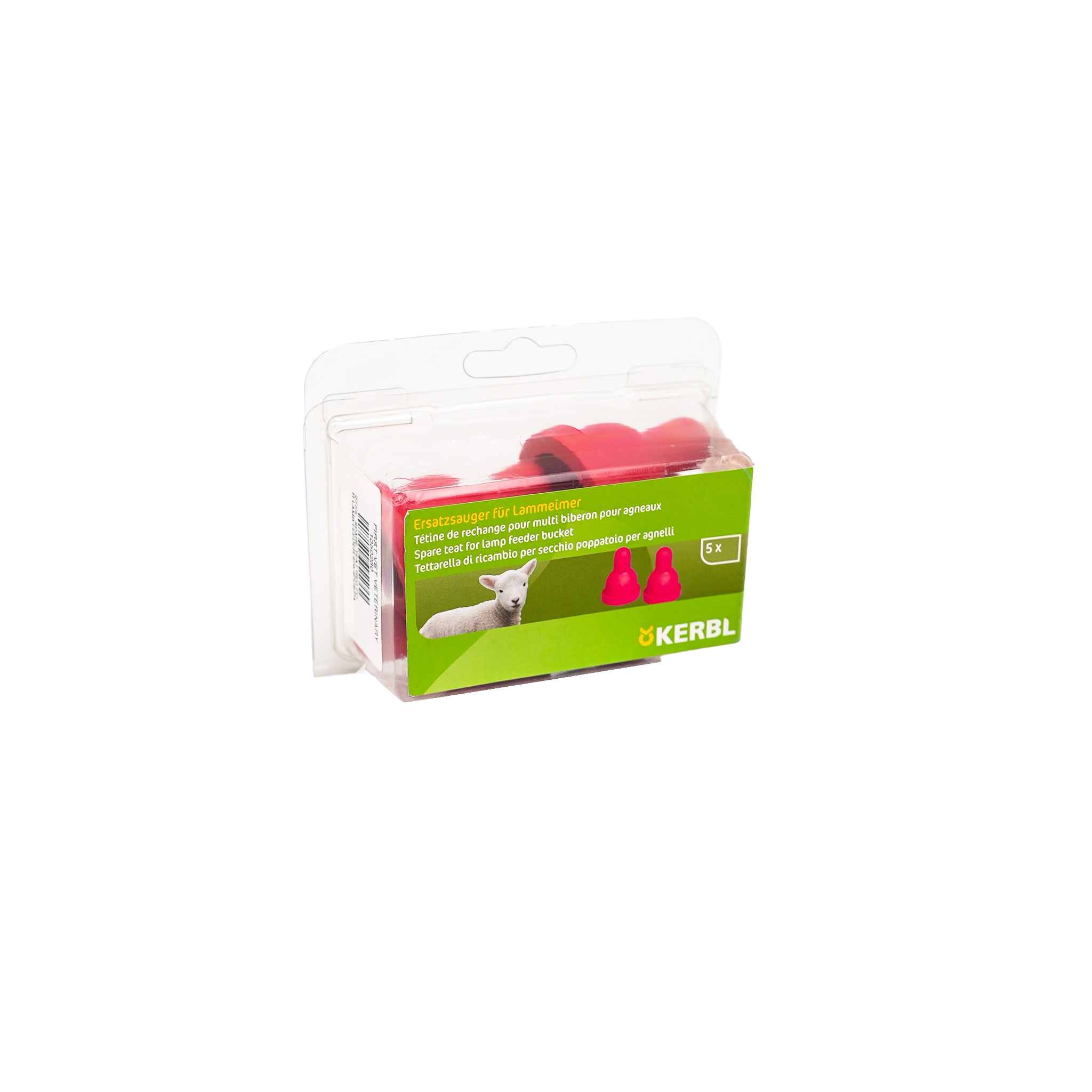 SPARE TEAT FOR LAMB FEEDER 276, 5PCS/PACK- KERBL