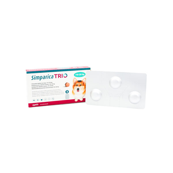 SIMPARICA TRIO 10-20KG ZOETIS