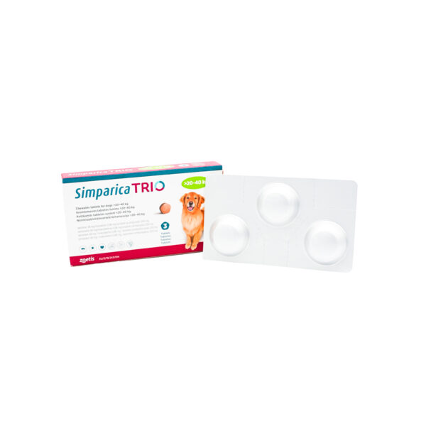 SIMPARICA TRIO 20 -40 KG ZOETIS