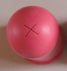 147-CALF TEAT SUPER X-PIERCED RED 100MM - KERBL