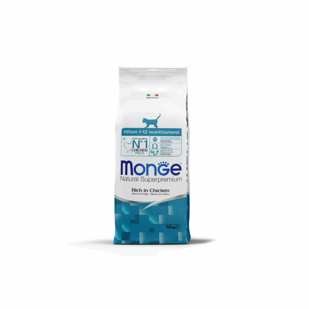 CAT KITTEN 10KG RICH CHICKEN - Monge Cat Dry Foods