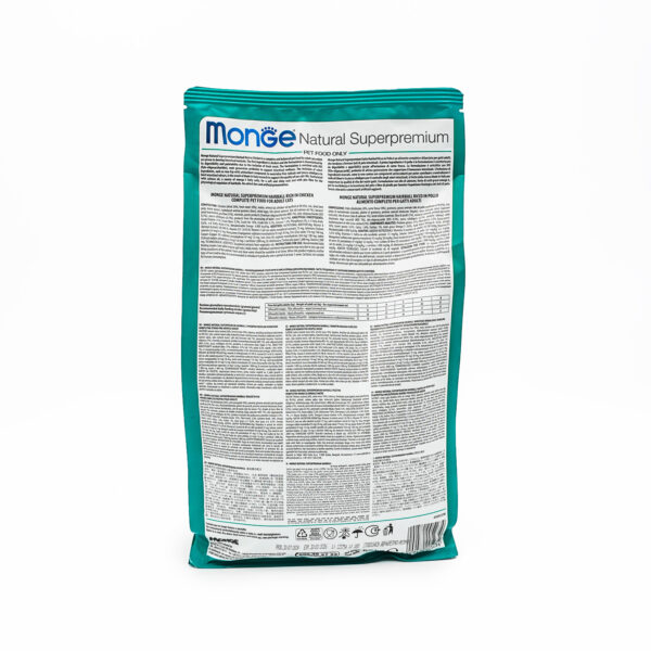 Monge Natural Superpremium Hairball – Rich in Chicken