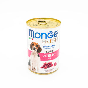 Monge Fresh Adult Dog Chunks in Loaf with Veal
