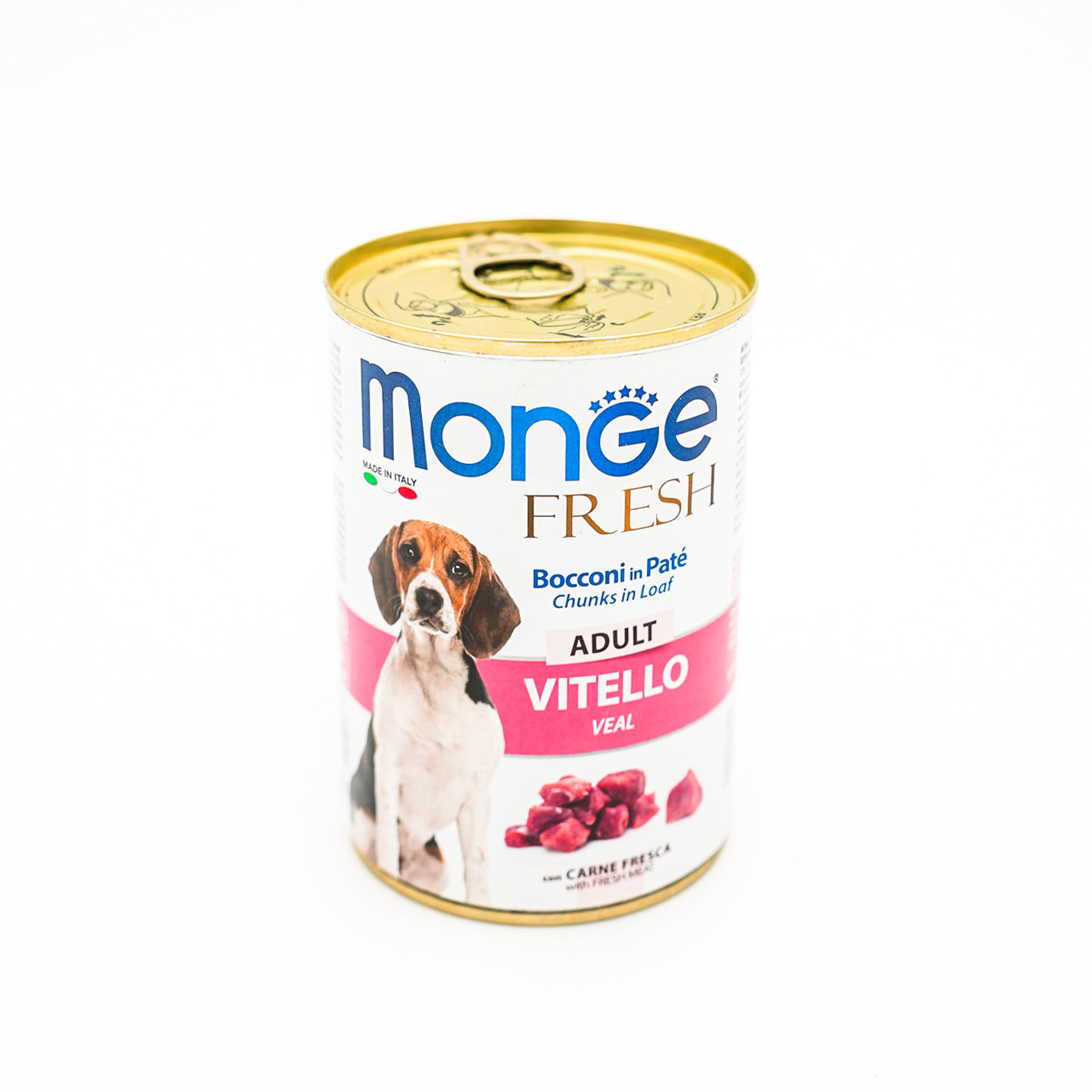 Monge Fresh Adult Dog Chunks in Loaf with Veal