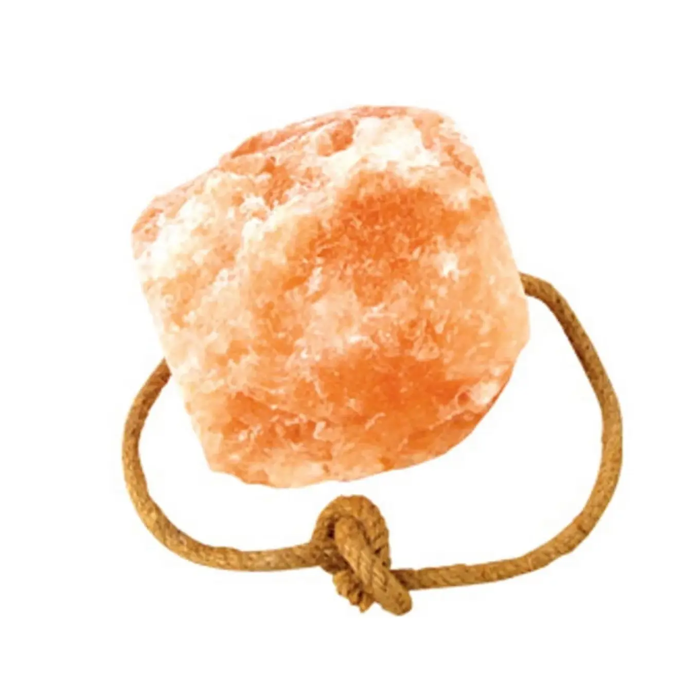 Himalayan Animal Pink Salt Lick with Rope
