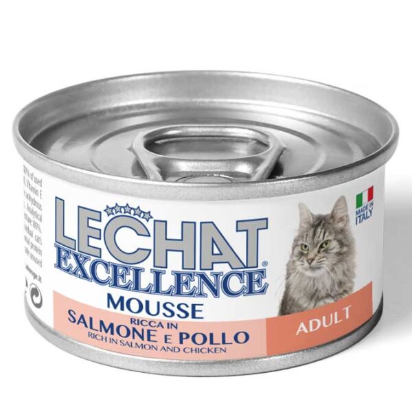 LeChat Excellence Mousse Adult Rich in Salmon and Chicken-monge
