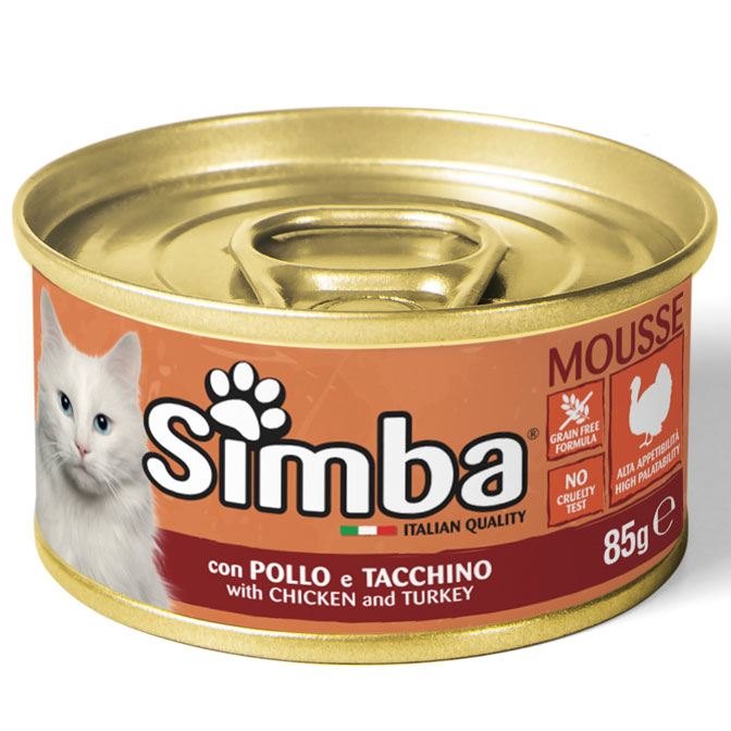 Simba Cat Mousse with Chicken and Turkey-monge