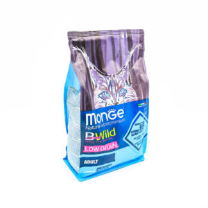 Monge BWild Low Grain Adult Cat Food – Anchovies 1.5kg