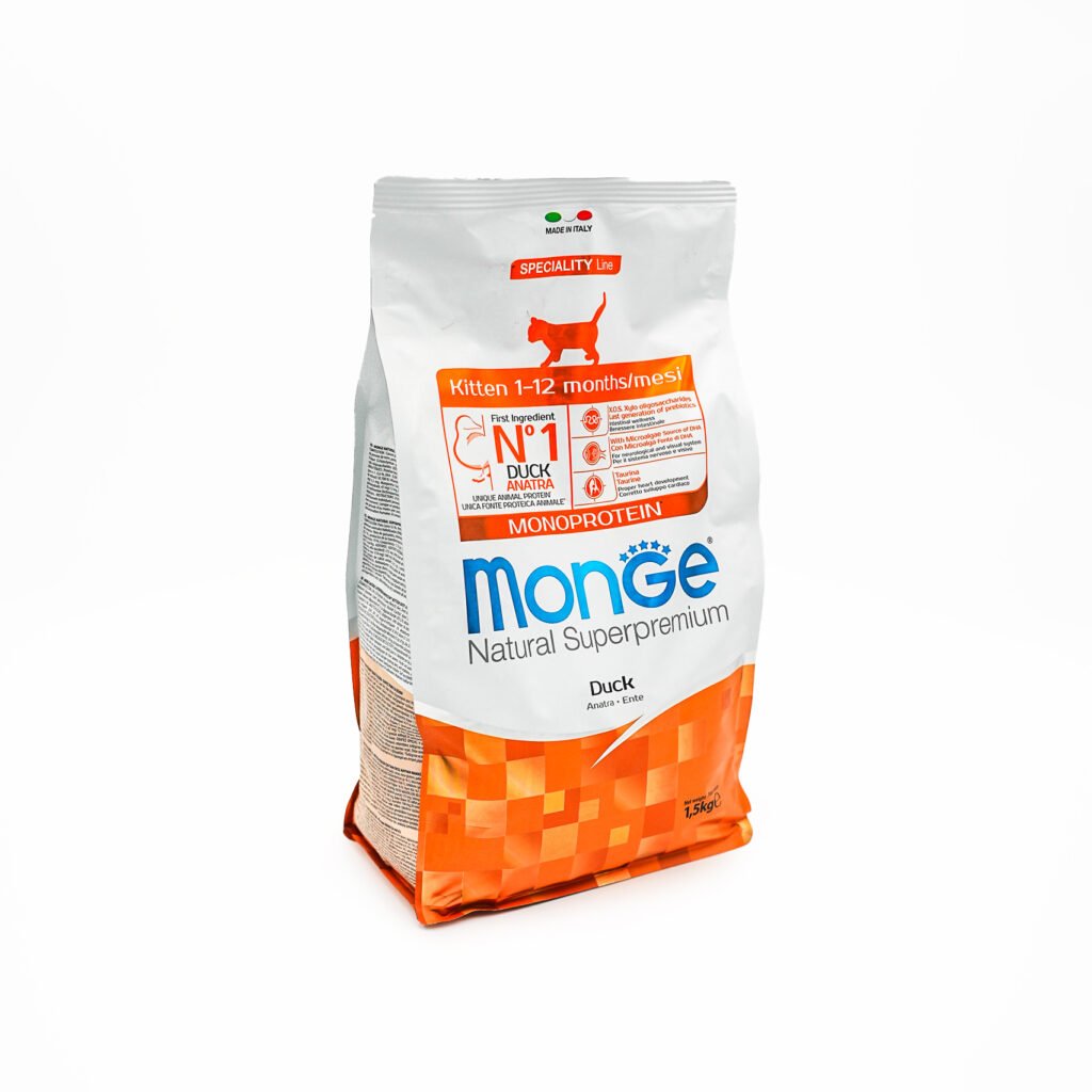 Monge Natural Superpremium Kitten Monoprotein Duck – 1.5kg