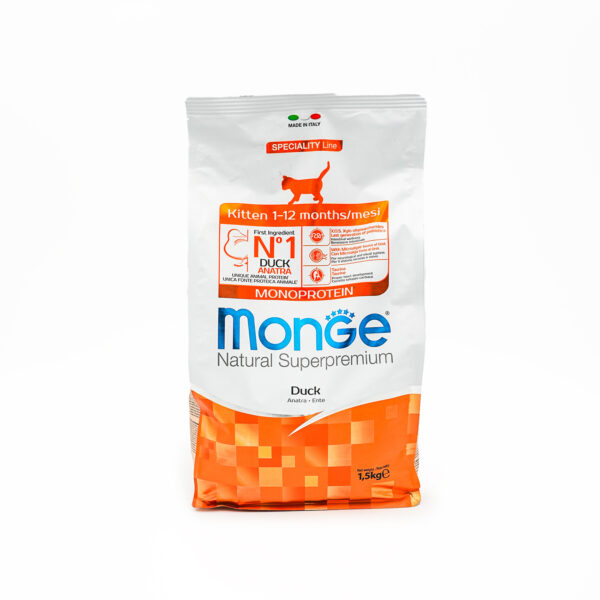Monge Natural Superpremium Kitten Monoprotein Duck – 1.5kg