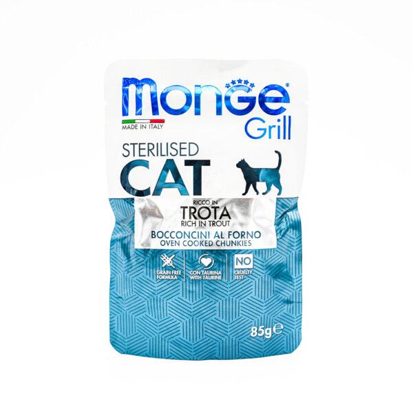 Monge Grill Cat Sterilised Trout – 85g