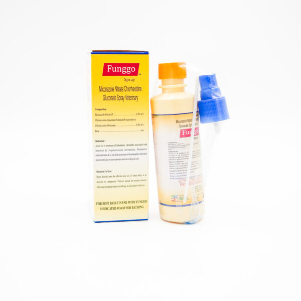 Funggo Spray 100ml Miconazole 2% + Chlorhexidine 2% by Reyaansh