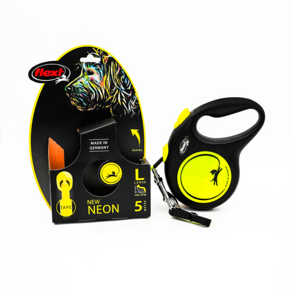 Flexi New Neon Tape Leash by Trixie