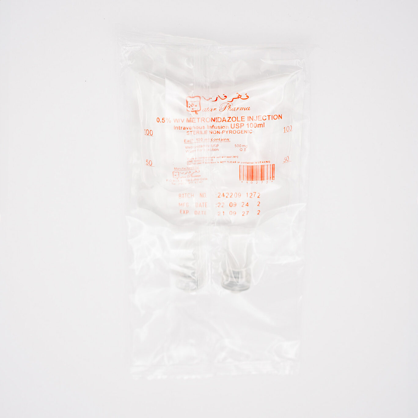 0.5% w/v Metronidazole Injection USP by Qatar Pharma
