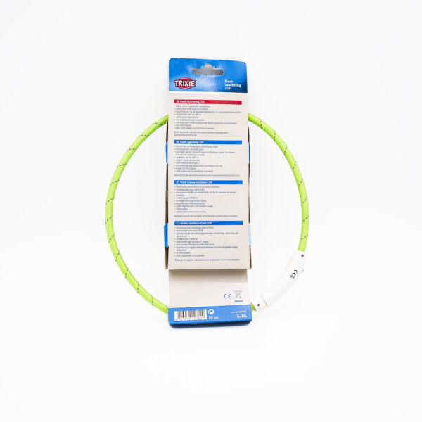 Flash Light Ring USB Green by Trixie