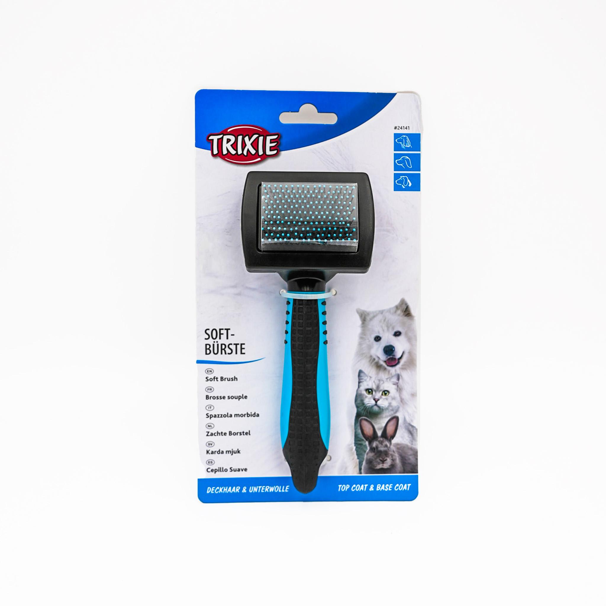Soft Brush with Extra Soft Plastic Bristles by Trixie