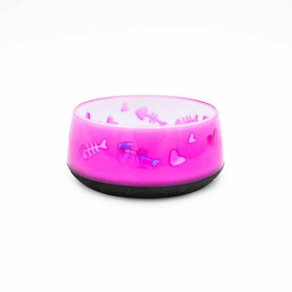 Lovely Cat Plastic Bowl with Rubber Base by Trixie