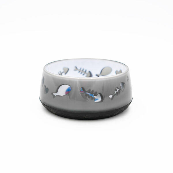 Lovely Cat Plastic Bowl with Rubber Base by Trixie