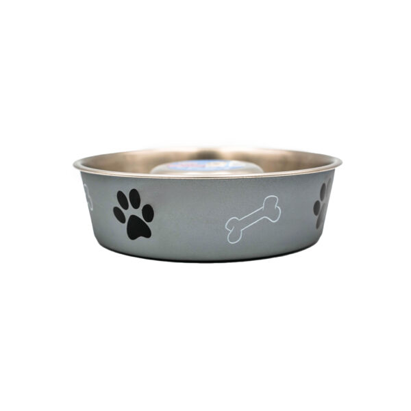 Slow Feed Stainless Steel Bowl, Plastic Coated by Trixie