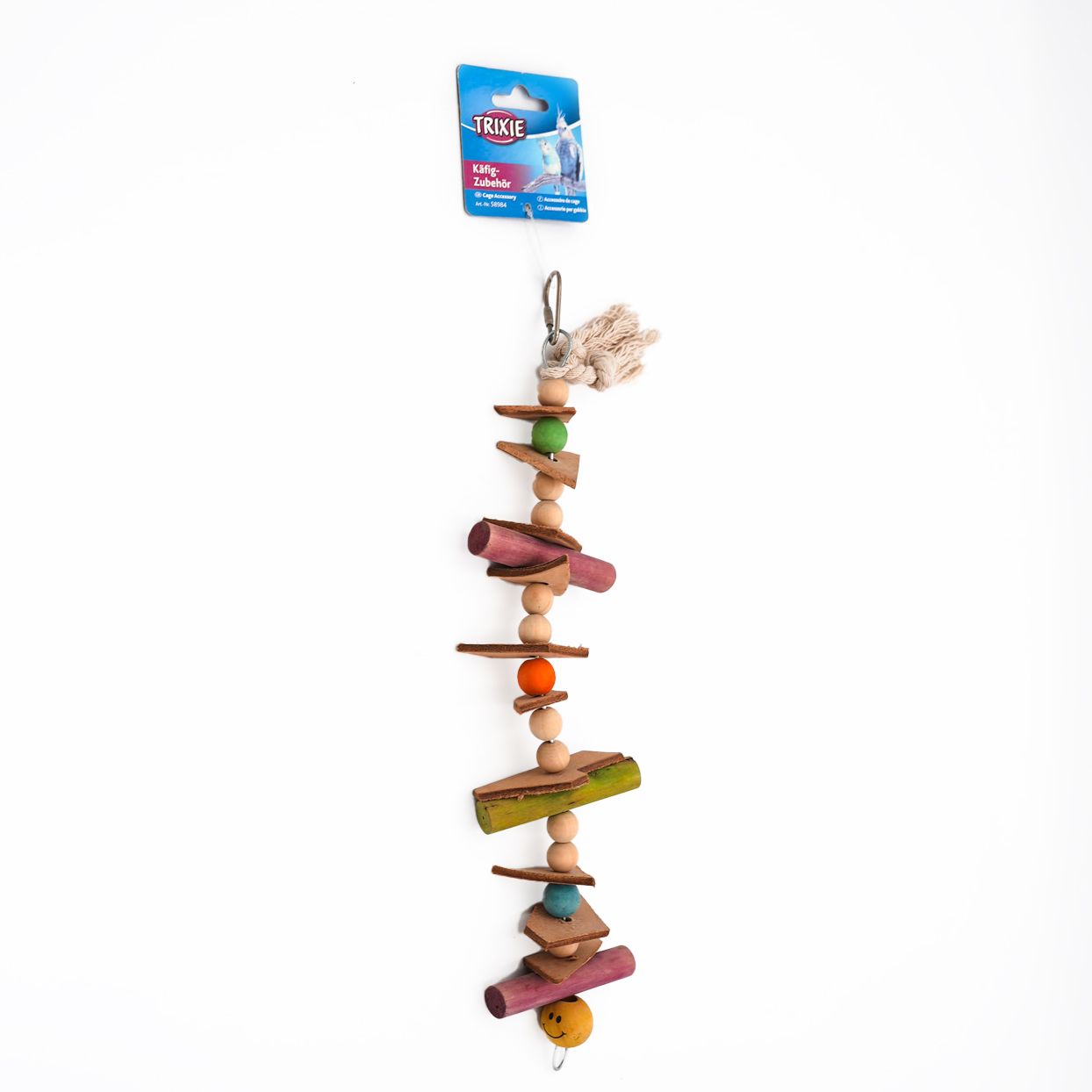 Wooden Toy with Leather by Trixie