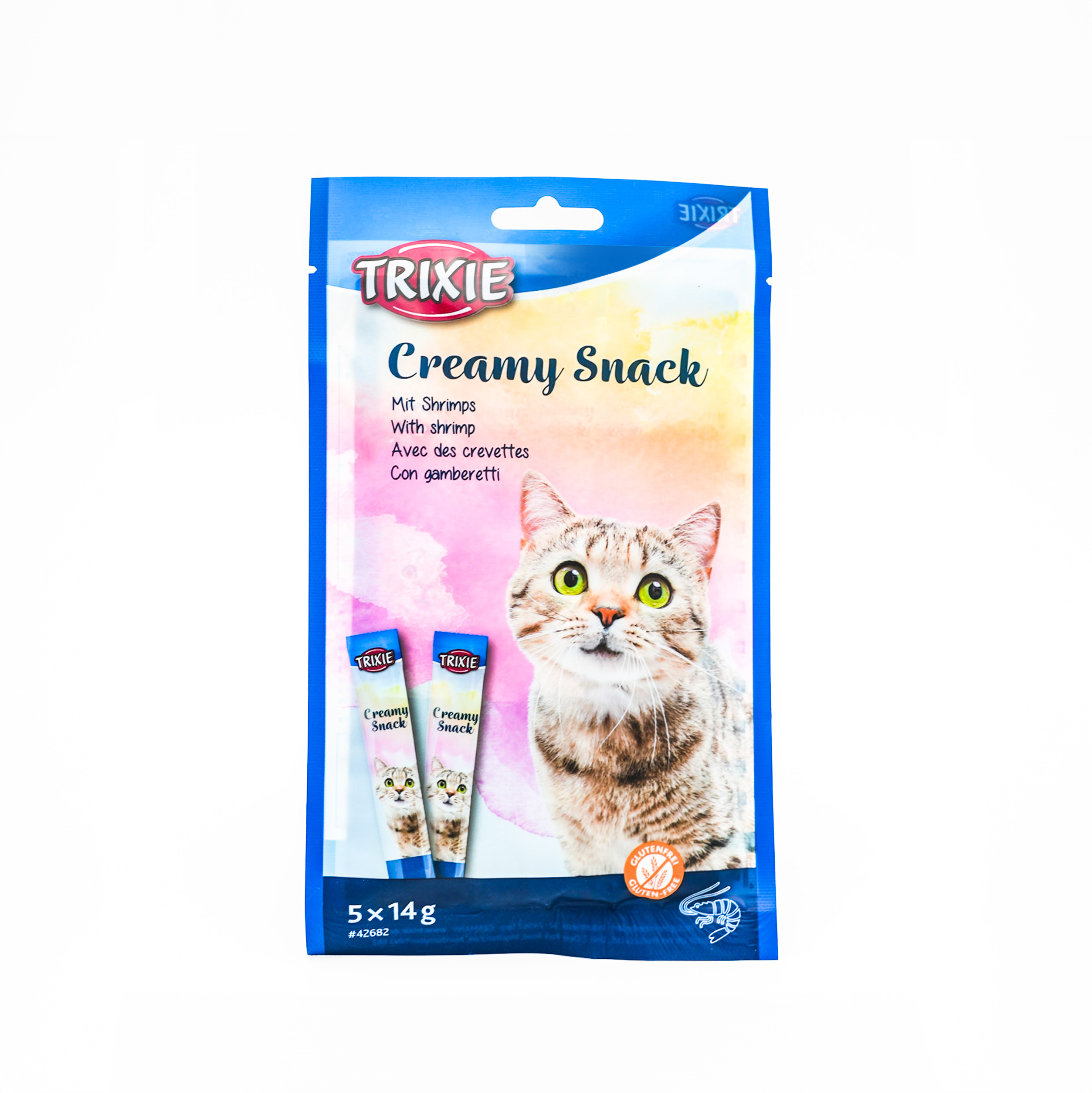 Trixie Creamy Snacks with Shrimp (5 × 14 g sachets)
