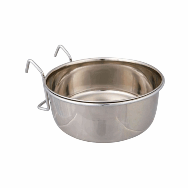 Hanging Bowl with Holder (Stainless Steel) by Trixie