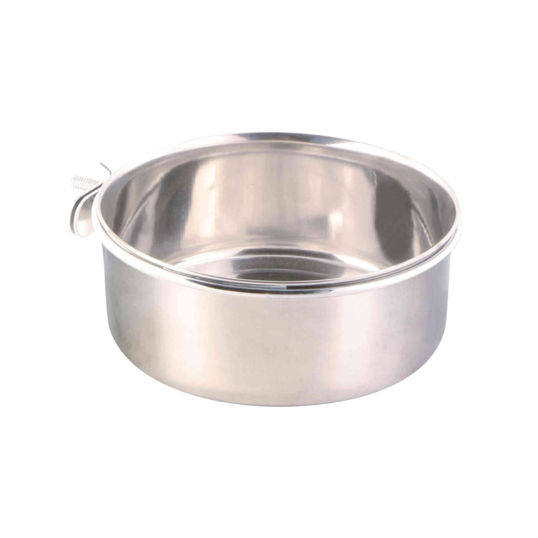 Hanging Bowl with Screw Holder (Stainless Steel) by Trixie