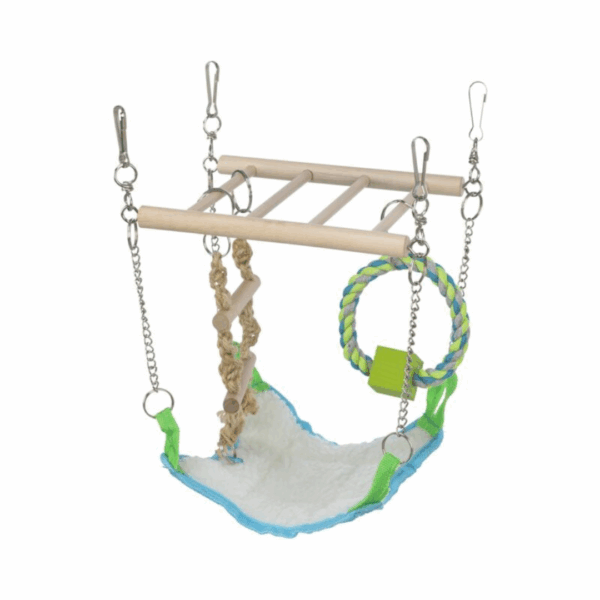 Suspension Bridge by Trixie (with Hammock and Climbing Accessories)