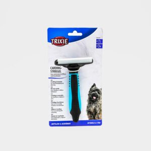Carding Groomer by Trixie - Plastic Handle with Metal Blade