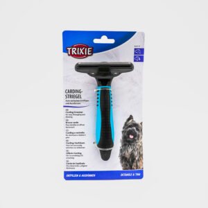 Carding Groomer by Trixie - Plastic Handle with Metal Blade